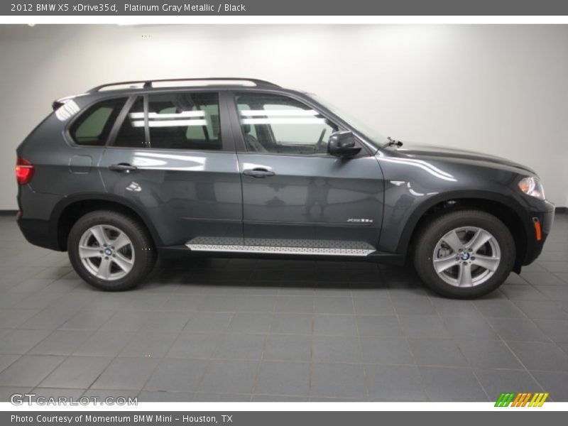 Platinum Gray Metallic / Black 2012 BMW X5 xDrive35d