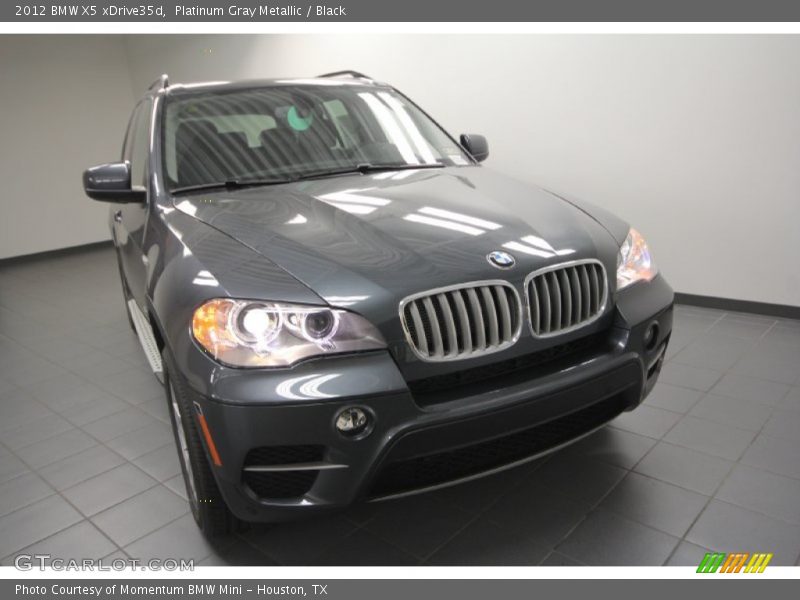 Platinum Gray Metallic / Black 2012 BMW X5 xDrive35d