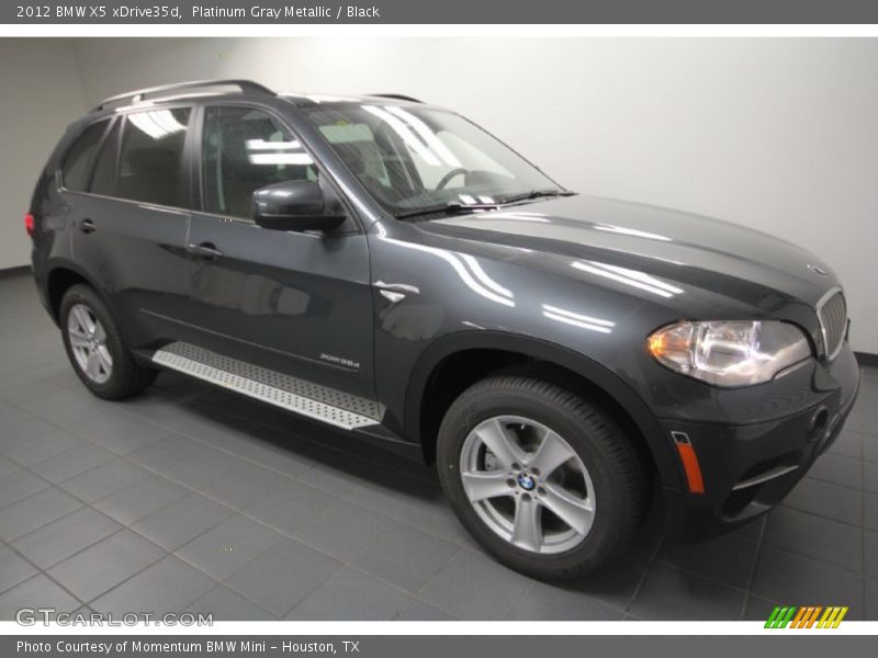 Platinum Gray Metallic / Black 2012 BMW X5 xDrive35d