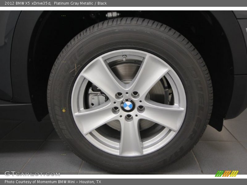 Platinum Gray Metallic / Black 2012 BMW X5 xDrive35d