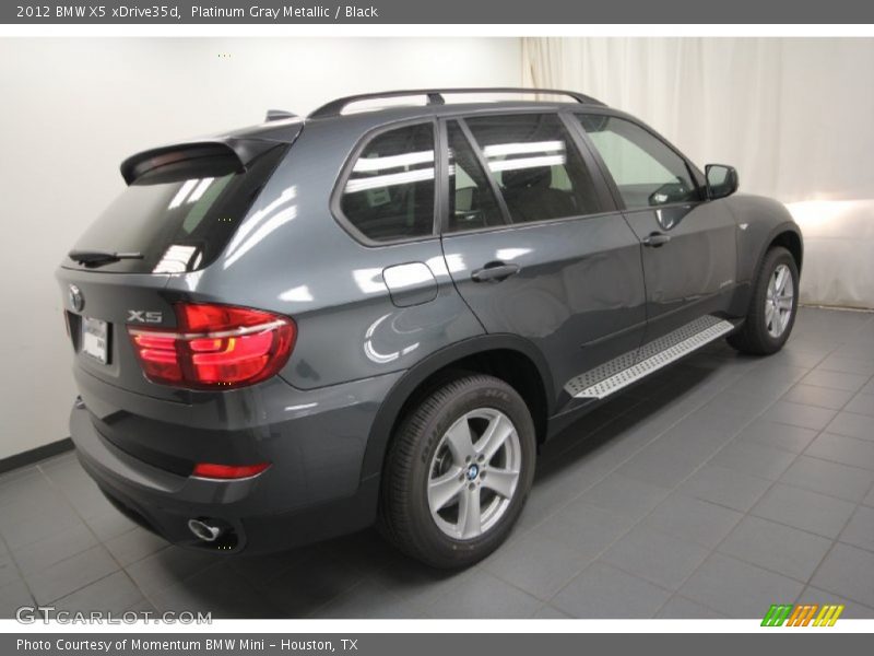 Platinum Gray Metallic / Black 2012 BMW X5 xDrive35d