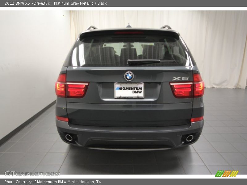 Platinum Gray Metallic / Black 2012 BMW X5 xDrive35d