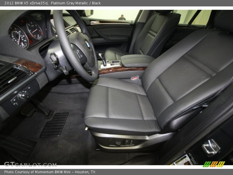 Platinum Gray Metallic / Black 2012 BMW X5 xDrive35d