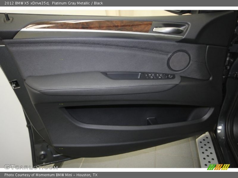 Platinum Gray Metallic / Black 2012 BMW X5 xDrive35d