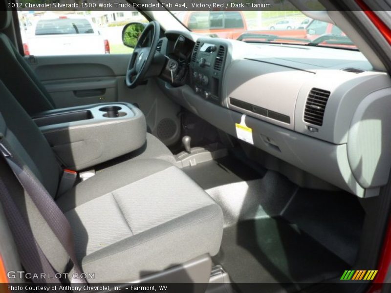 Victory Red / Dark Titanium 2012 Chevrolet Silverado 1500 Work Truck Extended Cab 4x4