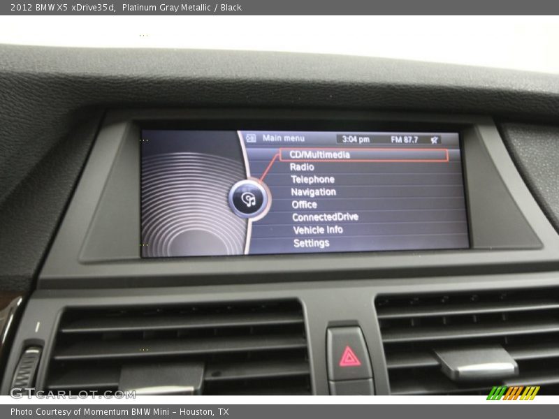 Platinum Gray Metallic / Black 2012 BMW X5 xDrive35d