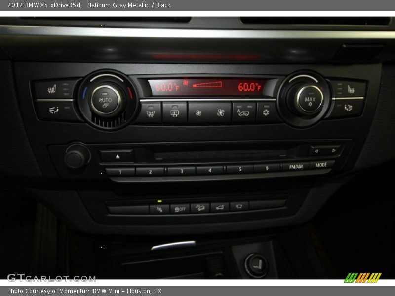 Platinum Gray Metallic / Black 2012 BMW X5 xDrive35d