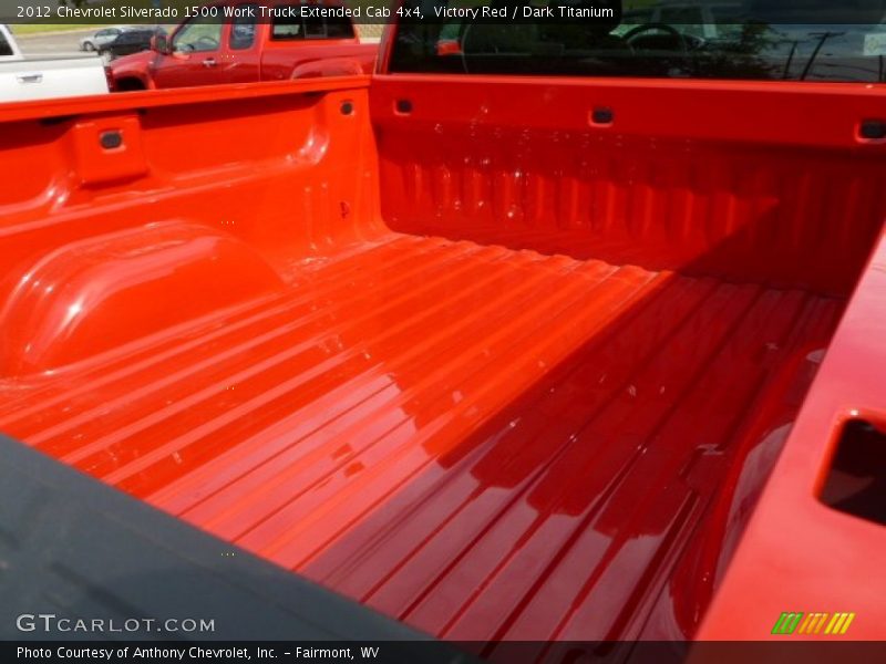 Victory Red / Dark Titanium 2012 Chevrolet Silverado 1500 Work Truck Extended Cab 4x4