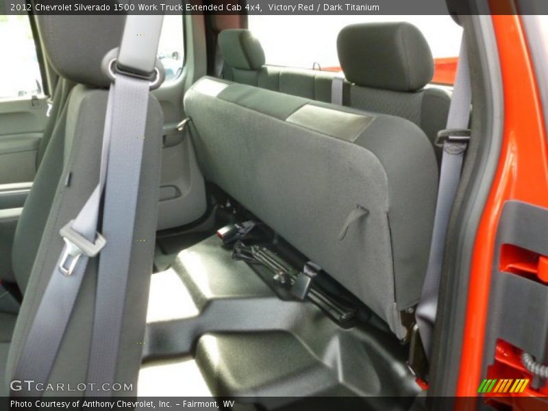 Victory Red / Dark Titanium 2012 Chevrolet Silverado 1500 Work Truck Extended Cab 4x4