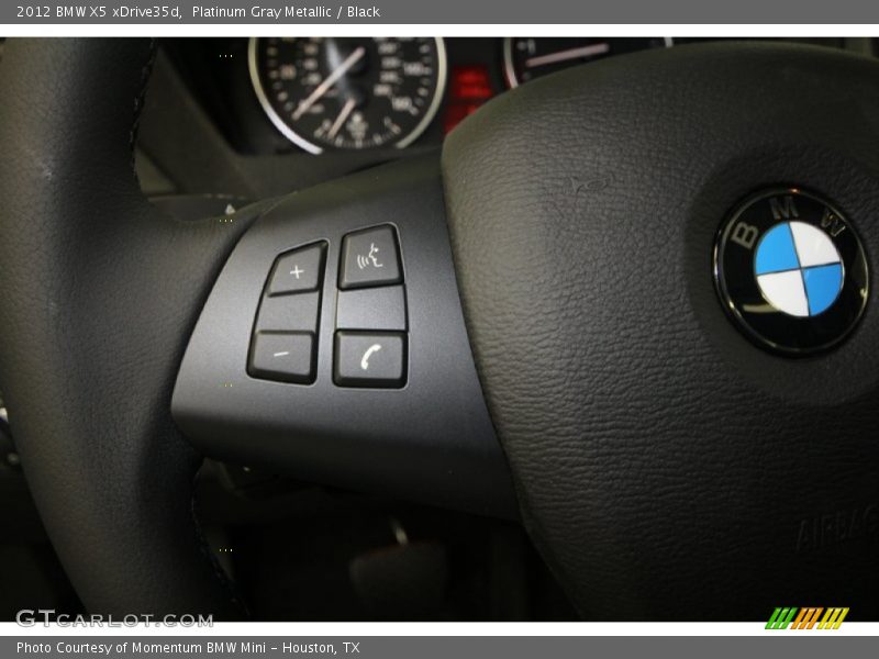 Platinum Gray Metallic / Black 2012 BMW X5 xDrive35d