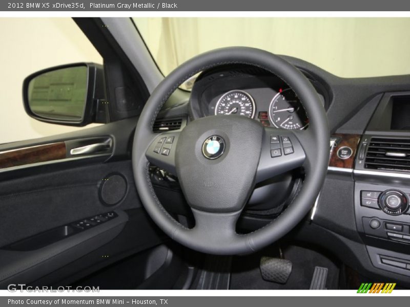 Platinum Gray Metallic / Black 2012 BMW X5 xDrive35d