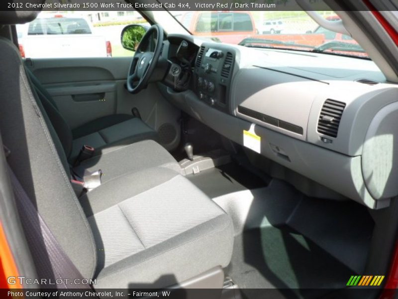 Victory Red / Dark Titanium 2012 Chevrolet Silverado 1500 Work Truck Extended Cab 4x4