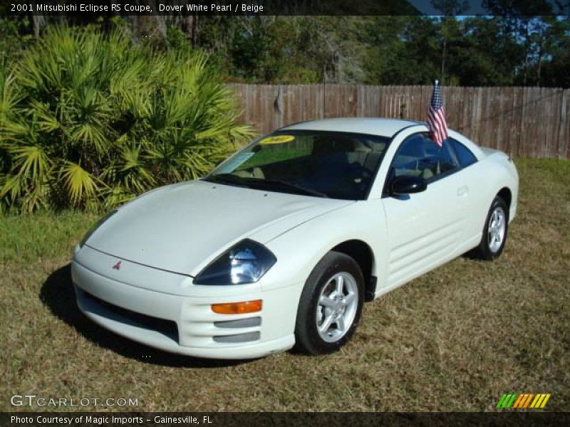 Dover White Pearl / Beige 2001 Mitsubishi Eclipse RS Coupe