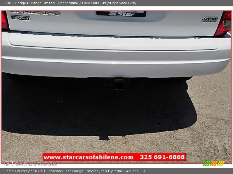 Bright White / Dark Slate Gray/Light Slate Gray 2006 Dodge Durango Limited