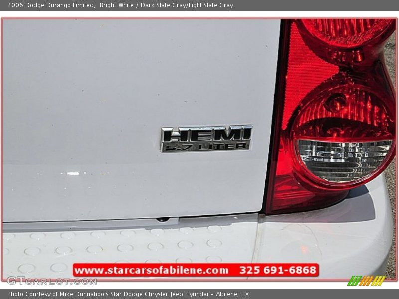 Bright White / Dark Slate Gray/Light Slate Gray 2006 Dodge Durango Limited