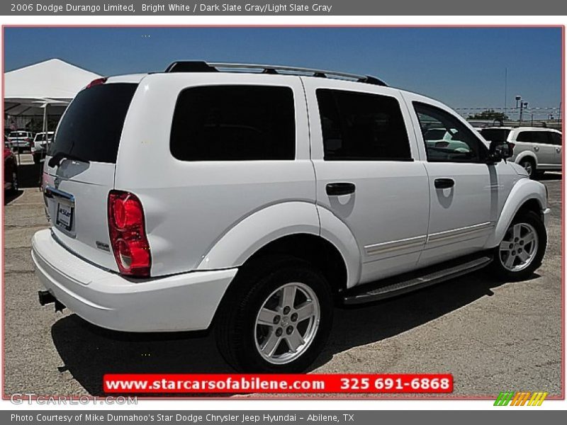 Bright White / Dark Slate Gray/Light Slate Gray 2006 Dodge Durango Limited