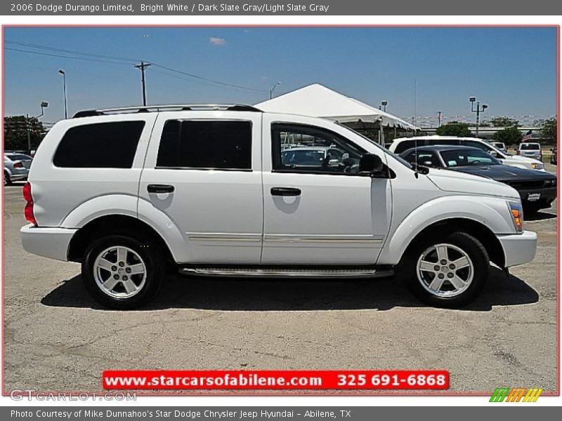 Bright White / Dark Slate Gray/Light Slate Gray 2006 Dodge Durango Limited