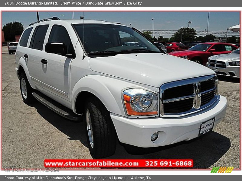 Bright White / Dark Slate Gray/Light Slate Gray 2006 Dodge Durango Limited