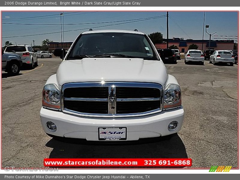 Bright White / Dark Slate Gray/Light Slate Gray 2006 Dodge Durango Limited