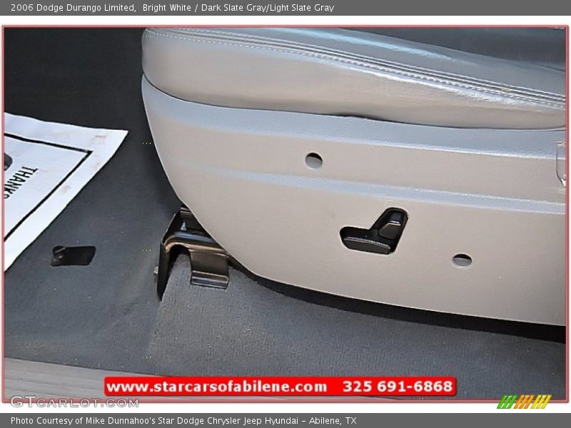 Bright White / Dark Slate Gray/Light Slate Gray 2006 Dodge Durango Limited