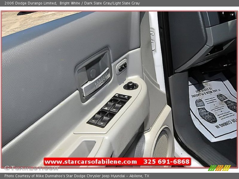 Bright White / Dark Slate Gray/Light Slate Gray 2006 Dodge Durango Limited