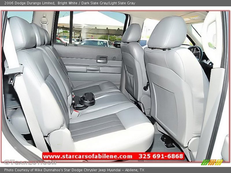 Bright White / Dark Slate Gray/Light Slate Gray 2006 Dodge Durango Limited