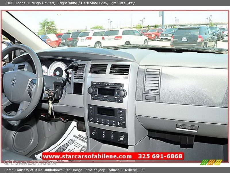 Bright White / Dark Slate Gray/Light Slate Gray 2006 Dodge Durango Limited