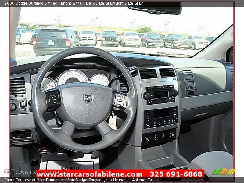 Bright White / Dark Slate Gray/Light Slate Gray 2006 Dodge Durango Limited