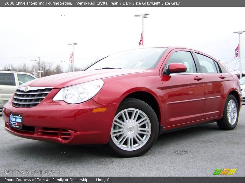 Inferno Red Crystal Pearl / Dark Slate Gray/Light Slate Gray 2008 Chrysler Sebring Touring Sedan