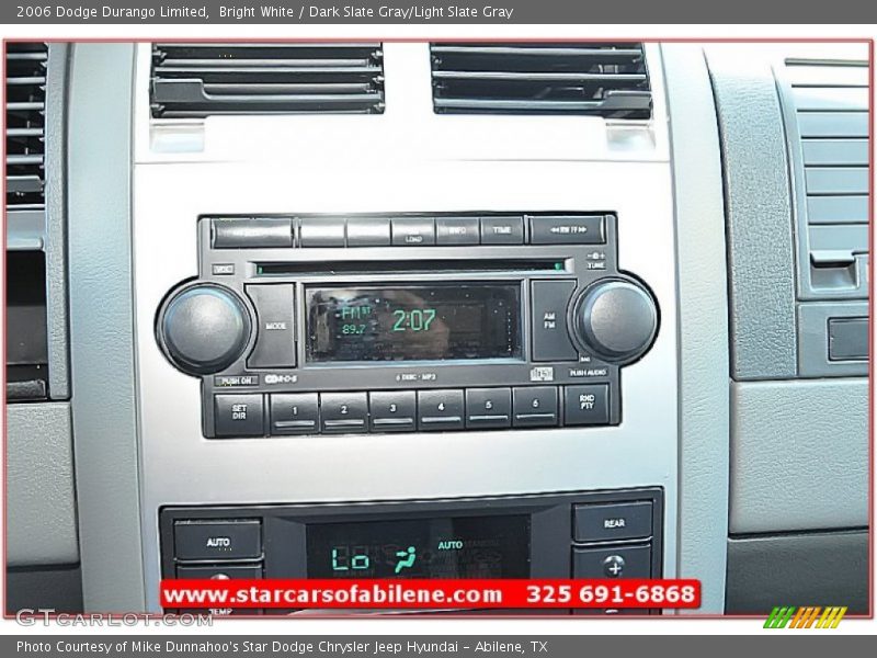 Bright White / Dark Slate Gray/Light Slate Gray 2006 Dodge Durango Limited