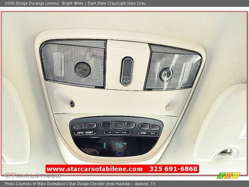 Bright White / Dark Slate Gray/Light Slate Gray 2006 Dodge Durango Limited