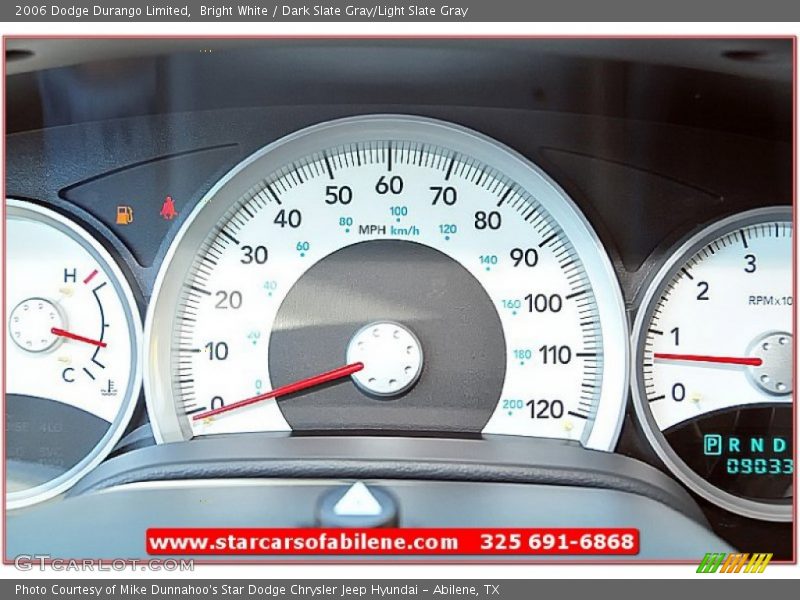 Bright White / Dark Slate Gray/Light Slate Gray 2006 Dodge Durango Limited
