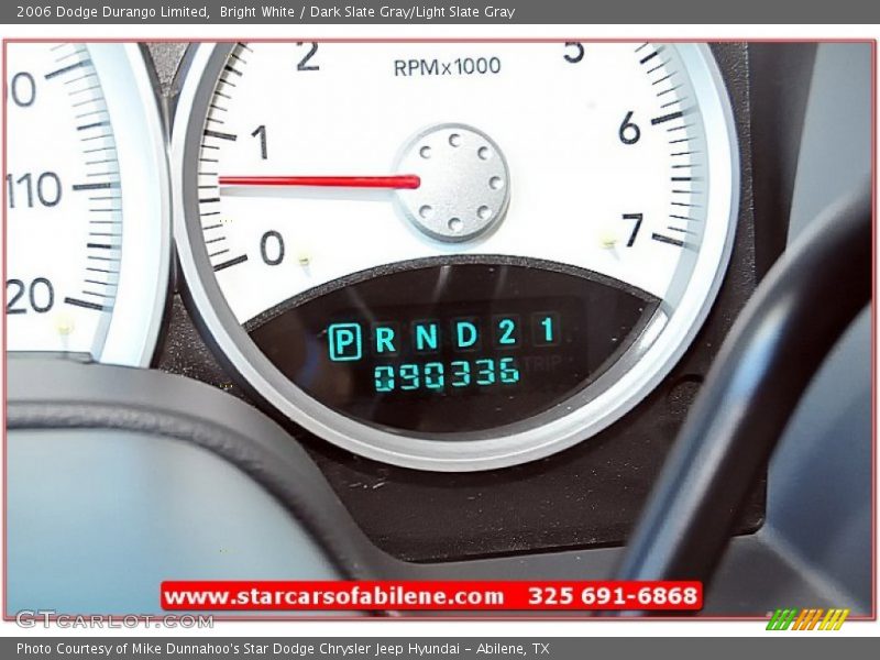 Bright White / Dark Slate Gray/Light Slate Gray 2006 Dodge Durango Limited
