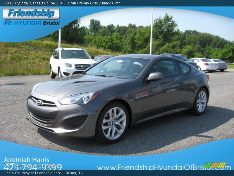 Gran Premio Gray / Black Cloth 2013 Hyundai Genesis Coupe 2.0T