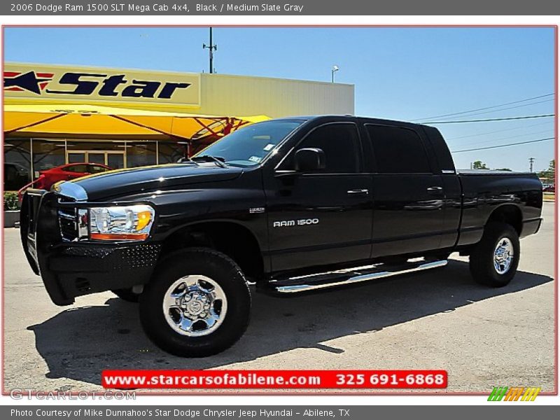 Black / Medium Slate Gray 2006 Dodge Ram 1500 SLT Mega Cab 4x4