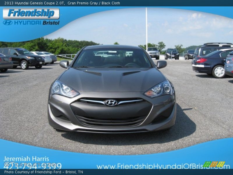Gran Premio Gray / Black Cloth 2013 Hyundai Genesis Coupe 2.0T