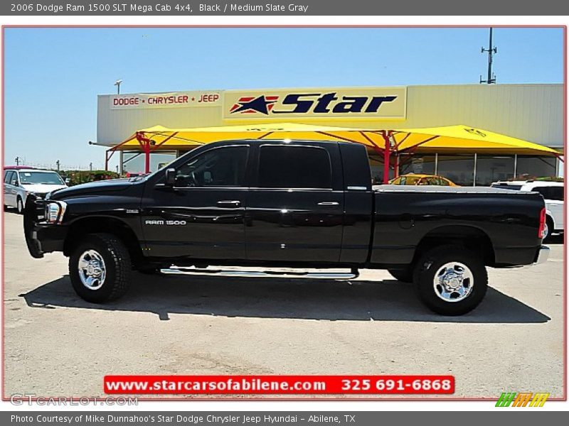 Black / Medium Slate Gray 2006 Dodge Ram 1500 SLT Mega Cab 4x4