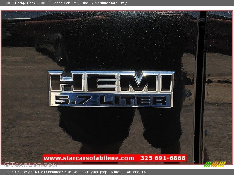 Black / Medium Slate Gray 2006 Dodge Ram 1500 SLT Mega Cab 4x4
