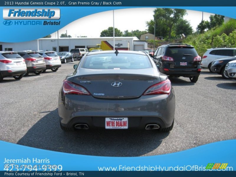 Gran Premio Gray / Black Cloth 2013 Hyundai Genesis Coupe 2.0T