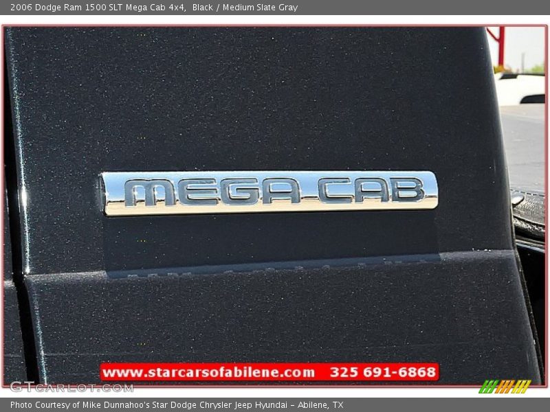 Black / Medium Slate Gray 2006 Dodge Ram 1500 SLT Mega Cab 4x4