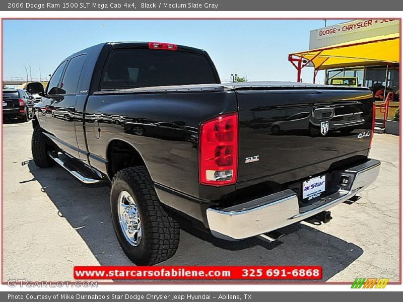 Black / Medium Slate Gray 2006 Dodge Ram 1500 SLT Mega Cab 4x4