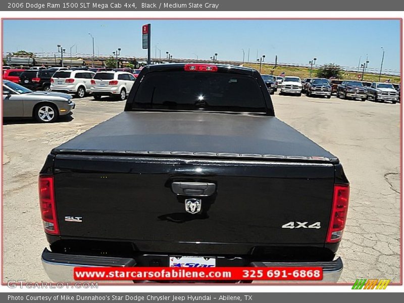 Black / Medium Slate Gray 2006 Dodge Ram 1500 SLT Mega Cab 4x4