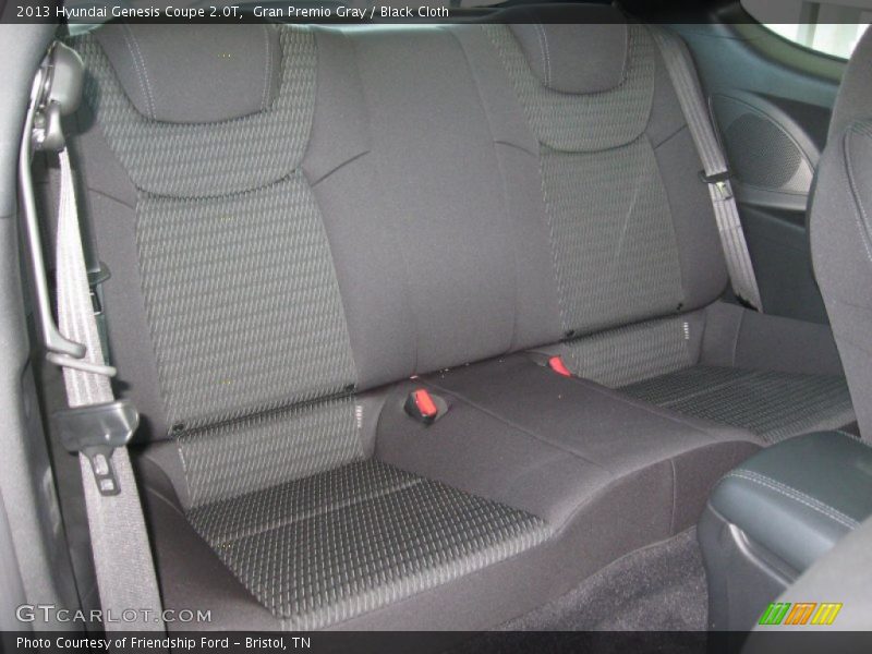 Rear Seat of 2013 Genesis Coupe 2.0T