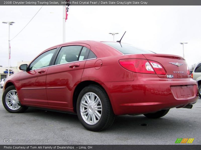 Inferno Red Crystal Pearl / Dark Slate Gray/Light Slate Gray 2008 Chrysler Sebring Touring Sedan