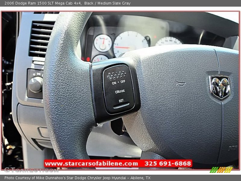Black / Medium Slate Gray 2006 Dodge Ram 1500 SLT Mega Cab 4x4