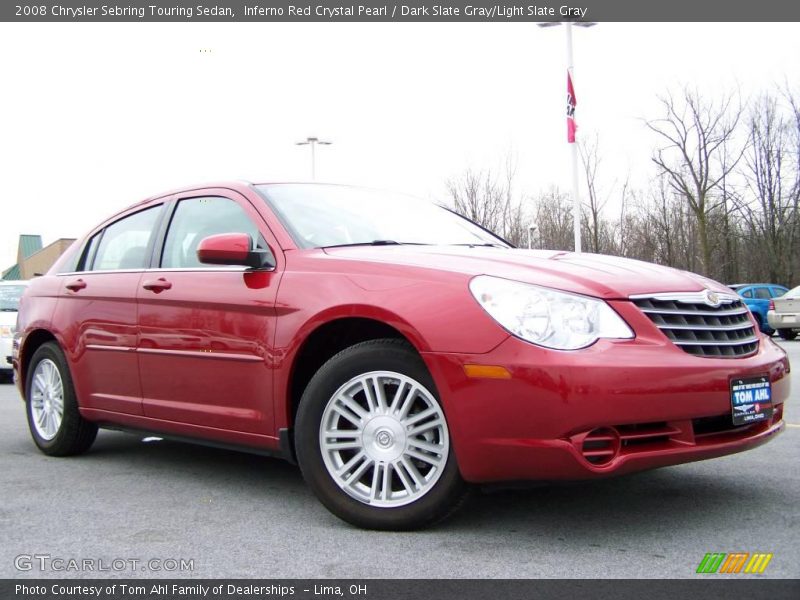 Inferno Red Crystal Pearl / Dark Slate Gray/Light Slate Gray 2008 Chrysler Sebring Touring Sedan