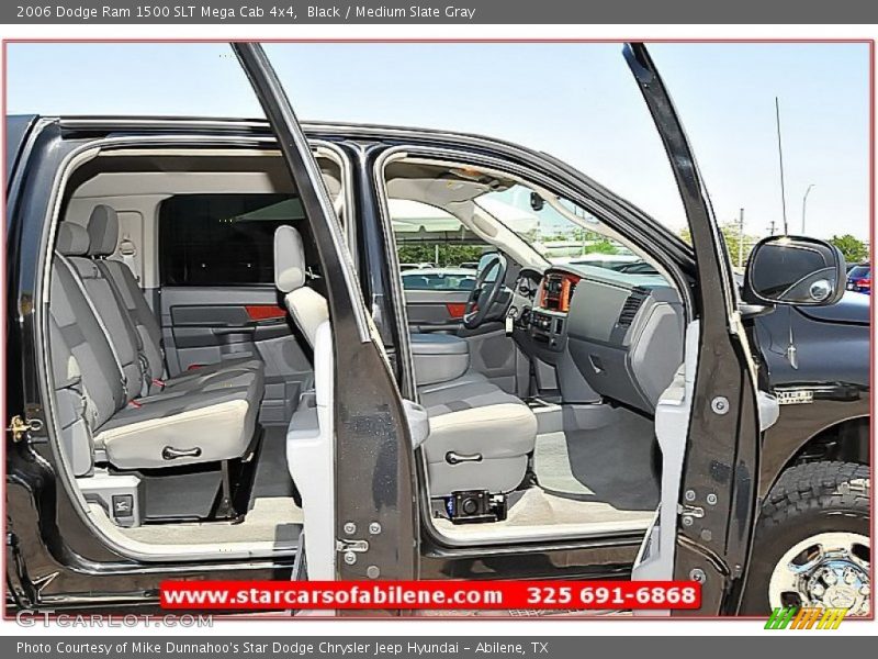 Black / Medium Slate Gray 2006 Dodge Ram 1500 SLT Mega Cab 4x4