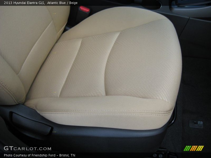 Atlantic Blue / Beige 2013 Hyundai Elantra GLS