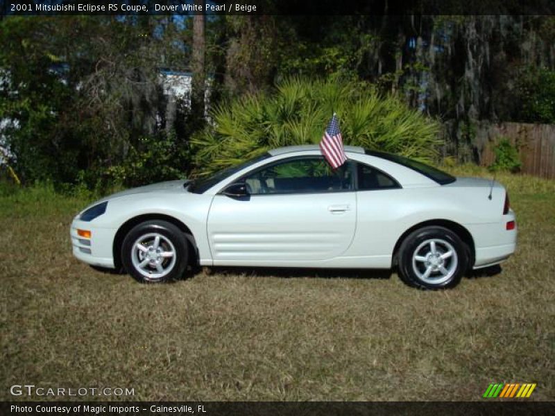 Dover White Pearl / Beige 2001 Mitsubishi Eclipse RS Coupe