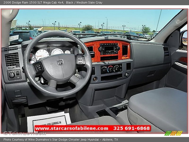 Black / Medium Slate Gray 2006 Dodge Ram 1500 SLT Mega Cab 4x4